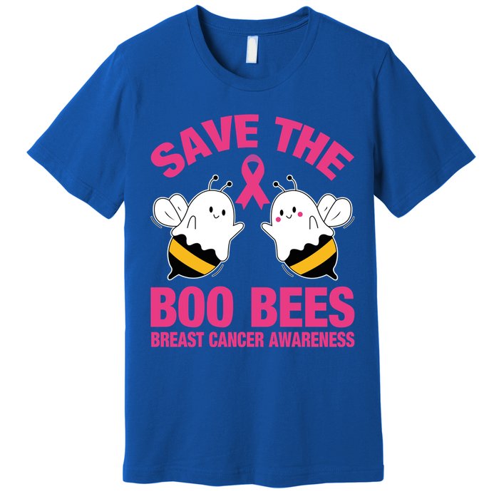 Save The Boobees Boo Bees Breast Cancer Halloween Great Gift Premium T-Shirt