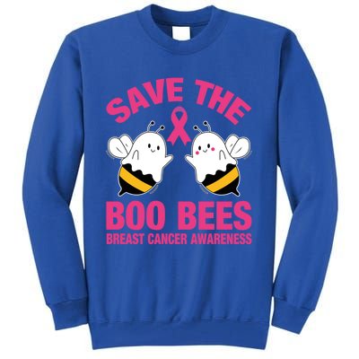 Save The Boobees Boo Bees Breast Cancer Halloween Great Gift Tall Sweatshirt