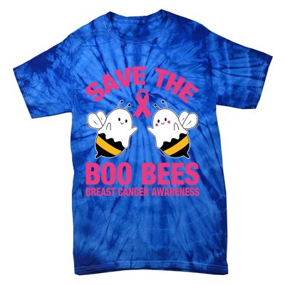 Save The Boobees Boo Bees Breast Cancer Halloween Great Gift Tie-Dye T-Shirt