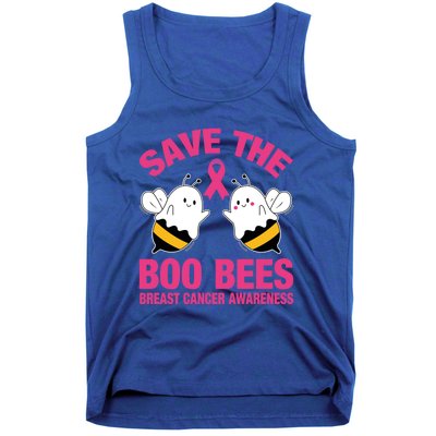 Save The Boobees Boo Bees Breast Cancer Halloween Great Gift Tank Top