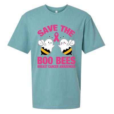 Save The Boobees Boo Bees Breast Cancer Halloween Great Gift Sueded Cloud Jersey T-Shirt