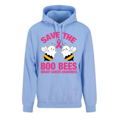 Save The Boobees Boo Bees Breast Cancer Halloween Great Gift Unisex Surf Hoodie