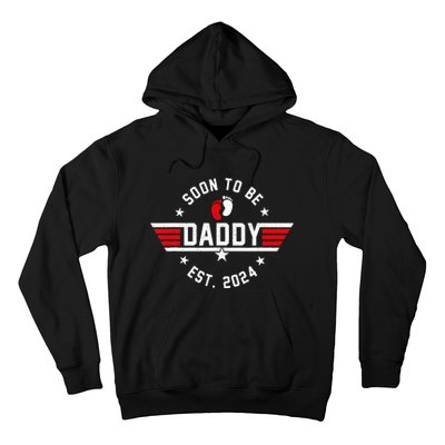 Soon To Be Daddy 2024 Fathers Day First Time Dad Pregnancy Hoodie