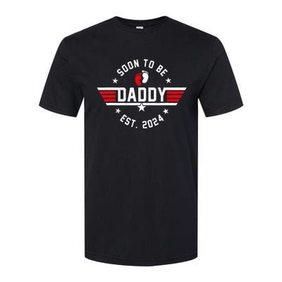 Soon To Be Daddy 2024 Fathers Day First Time Dad Pregnancy Softstyle CVC T-Shirt