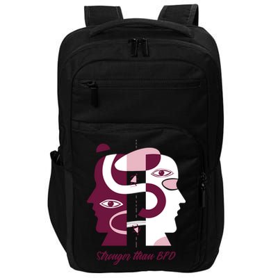 Stronger Than BPD Awareness Impact Tech Backpack