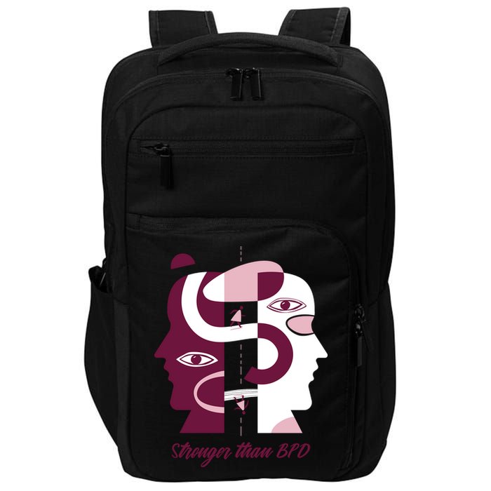Stronger Than BPD Awareness Impact Tech Backpack