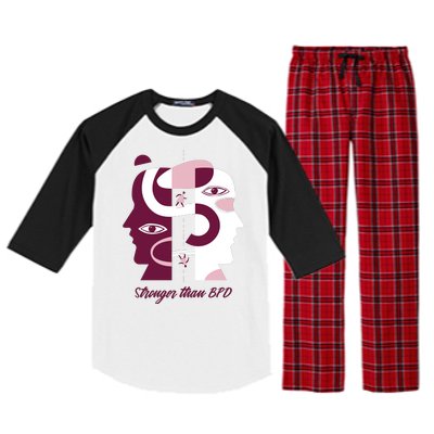 Stronger Than BPD Awareness Raglan Sleeve Pajama Set