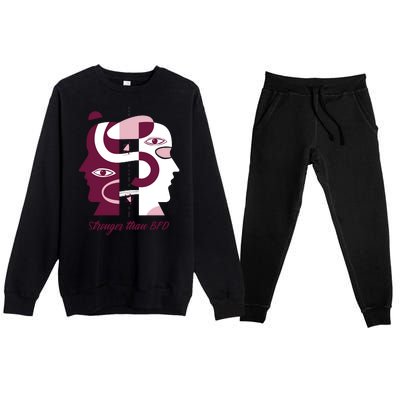 Stronger Than BPD Awareness Premium Crewneck Sweatsuit Set