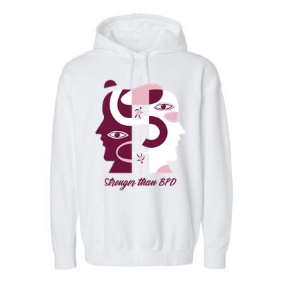 Stronger Than BPD Awareness Garment-Dyed Fleece Hoodie