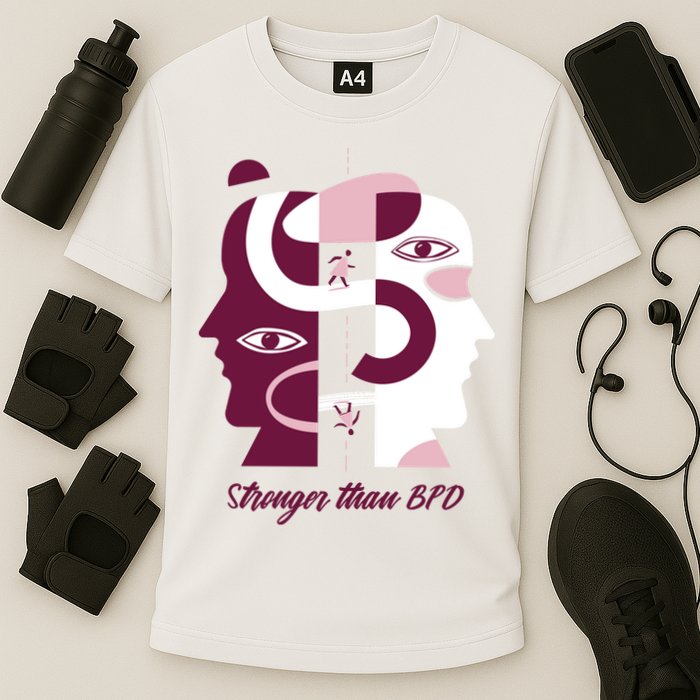 Stronger Than BPD Awareness Cooling Performance Crew T-Shirt