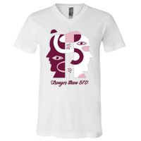 Stronger Than BPD Awareness V-Neck T-Shirt