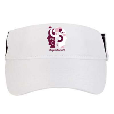Stronger Than BPD Awareness Adult Drive Performance Visor