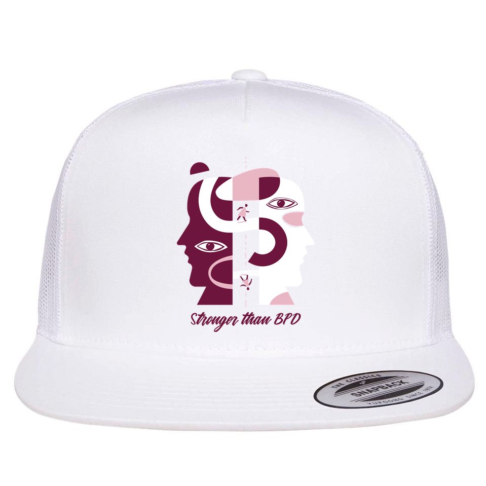 Stronger Than BPD Awareness Flat Bill Trucker Hat