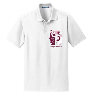 Stronger Than BPD Awareness Dry Zone Grid Polo