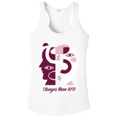 Stronger Than BPD Awareness Ladies PosiCharge Competitor Racerback Tank