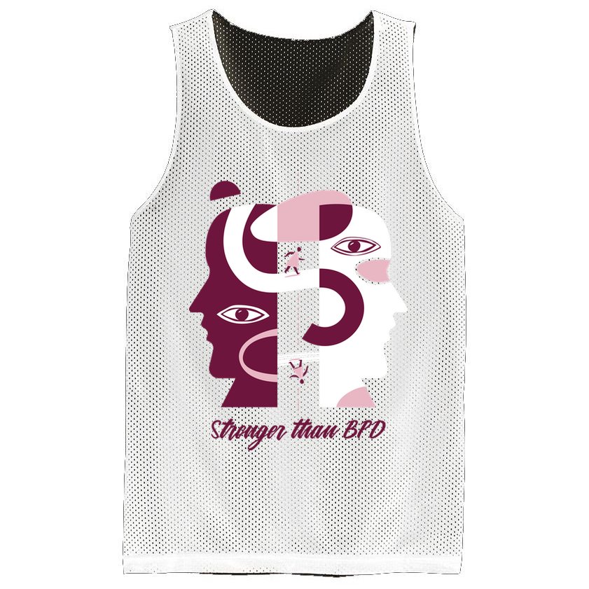 Stronger Than BPD Awareness Mesh Reversible Basketball Jersey Tank