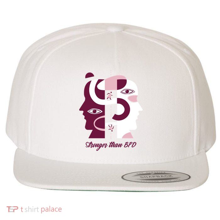 Stronger Than BPD Awareness Wool Snapback Cap