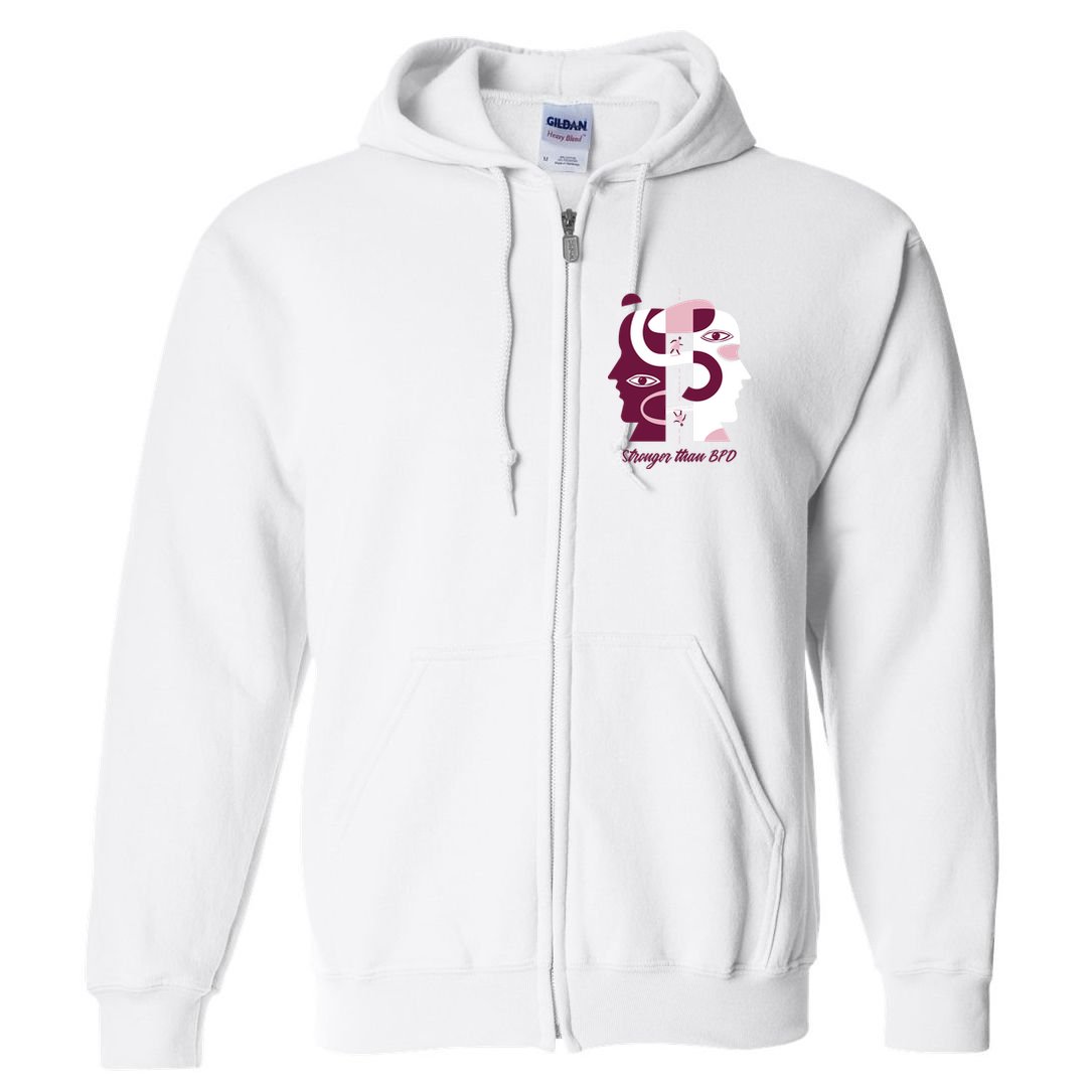 Stronger Than BPD Awareness Full Zip Hoodie