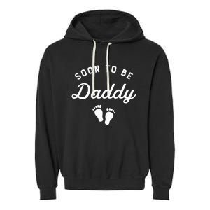 Soon To Be Daddy Funny Pregnancy Announcement Dad Garment-Dyed Fleece Hoodie