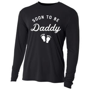 Soon To Be Daddy Funny Pregnancy Announcement Dad Cooling Performance Long Sleeve Crew