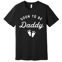 Soon To Be Daddy Funny Pregnancy Announcement Dad Premium T-Shirt