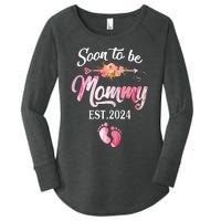 Soon To Be Mommy 2024 Mothers Day First Time Mom Pregnancy Women's Perfect Tri Tunic Long Sleeve Shirt