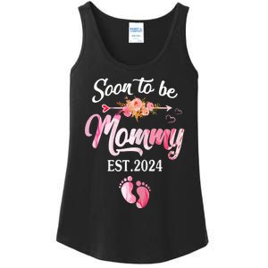 Soon To Be Mommy 2024 Mothers Day First Time Mom Pregnancy Ladies Essential Tank