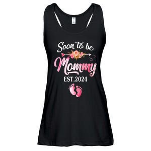 Soon To Be Mommy 2024 Mothers Day First Time Mom Pregnancy Ladies Essential Flowy Tank