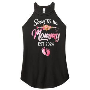 Soon To Be Mommy 2024 Mothers Day First Time Mom Pregnancy Women's Perfect Tri Rocker Tank