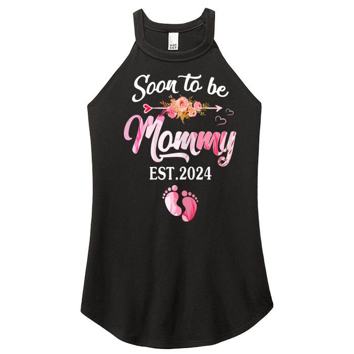 Soon To Be Mommy 2024 Mothers Day First Time Mom Pregnancy Women's Perfect Tri Rocker Tank