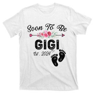 Soon To Be Gigi 2024 Mother's Day First Time Mom Pregnancy T-Shirt