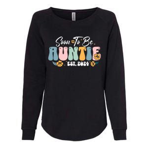 Soon To Be Auntie Est 2024 New Aunt Pregnancy Announcement Womens California Wash Sweatshirt