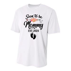 Soon To Be Mommy 2024 Mothers Day First Time Mom Pregnancy Youth Performance Sprint T-Shirt