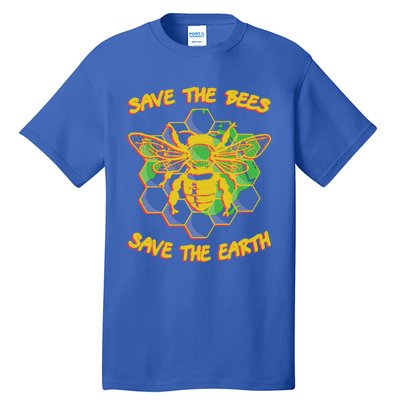 Save The Bees Save The Earth Climate Change Save The Bees Gift Tall T-Shirt