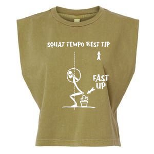 Squat Tempo Best Tip Garment-Dyed Women's Muscle Tee