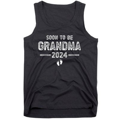 Soon to Be Grandma 2024 Promoted to Grandma Tank Top