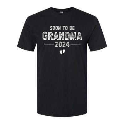 Soon to Be Grandma 2024 Promoted to Grandma Softstyle® CVC T-Shirt