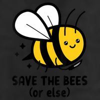 Save The Bees Or Else Knife Nature Animals Cool Comfort Performance Bucket Hat