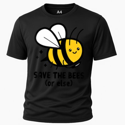 Save The Bees Or Else Knife Nature Animals Performance Shirt