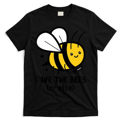 Save The Bees Or Else Knife Nature Animals T-Shirt