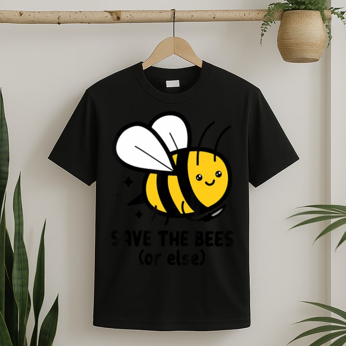 Save The Bees Or Else Knife Nature Animals T-Shirt