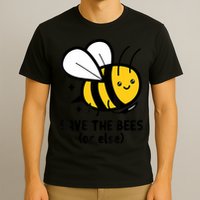 Save The Bees Or Else Knife Nature Animals T-Shirt
