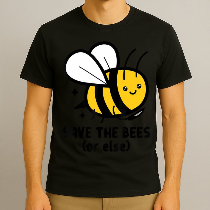Save The Bees Or Else Knife Nature Animals T-Shirt