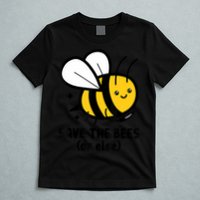 Save The Bees Or Else Knife Nature Animals T-Shirt