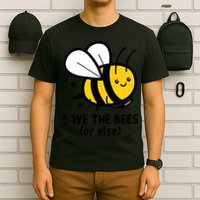 Save The Bees Or Else Knife Nature Animals T-Shirt