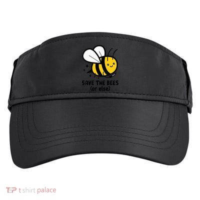 Save The Bees Or Else Knife Nature Animals Adult Drive Performance Visor