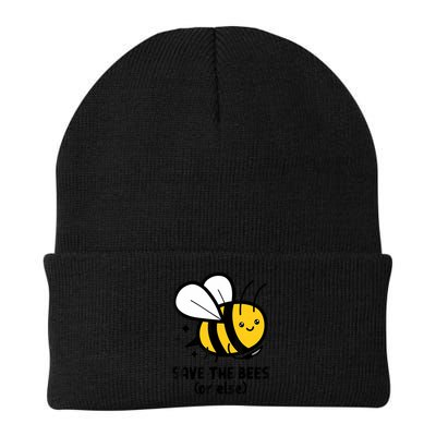Save The Bees Or Else Knife Nature Animals Beanie