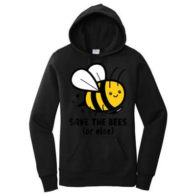 Save The Bees Or Else Knife Nature Animals Women's Pullover Hoodie