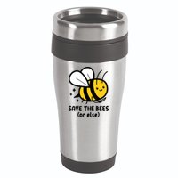 Save The Bees Or Else Knife Nature Animals 16oz Travel Tumbler