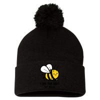 Save The Bees Or Else Knife Nature Animals Pom Pom 12in Knit Beanie